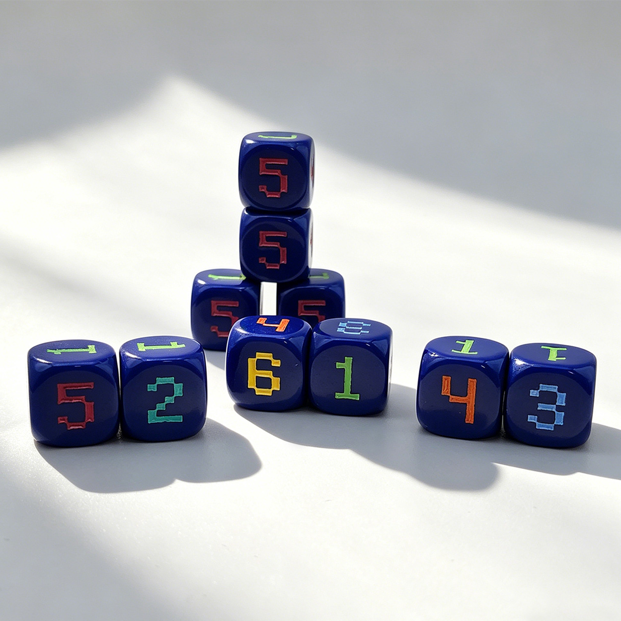Game Token Counter - 10 Buah Dadu Permainan Digital 6