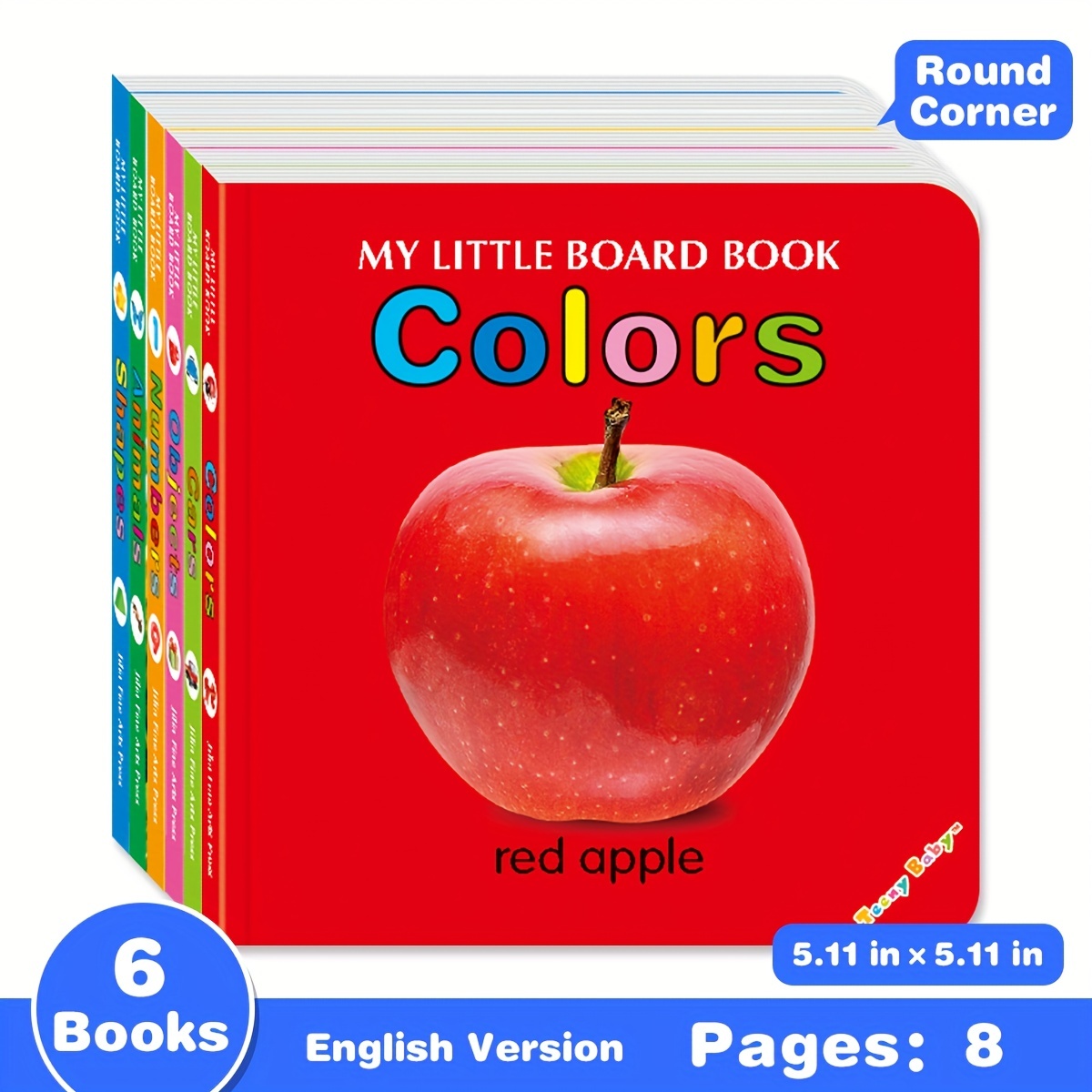 Board Game Book - Buku kartu bermotif warna-warni, hadiah pengembangan