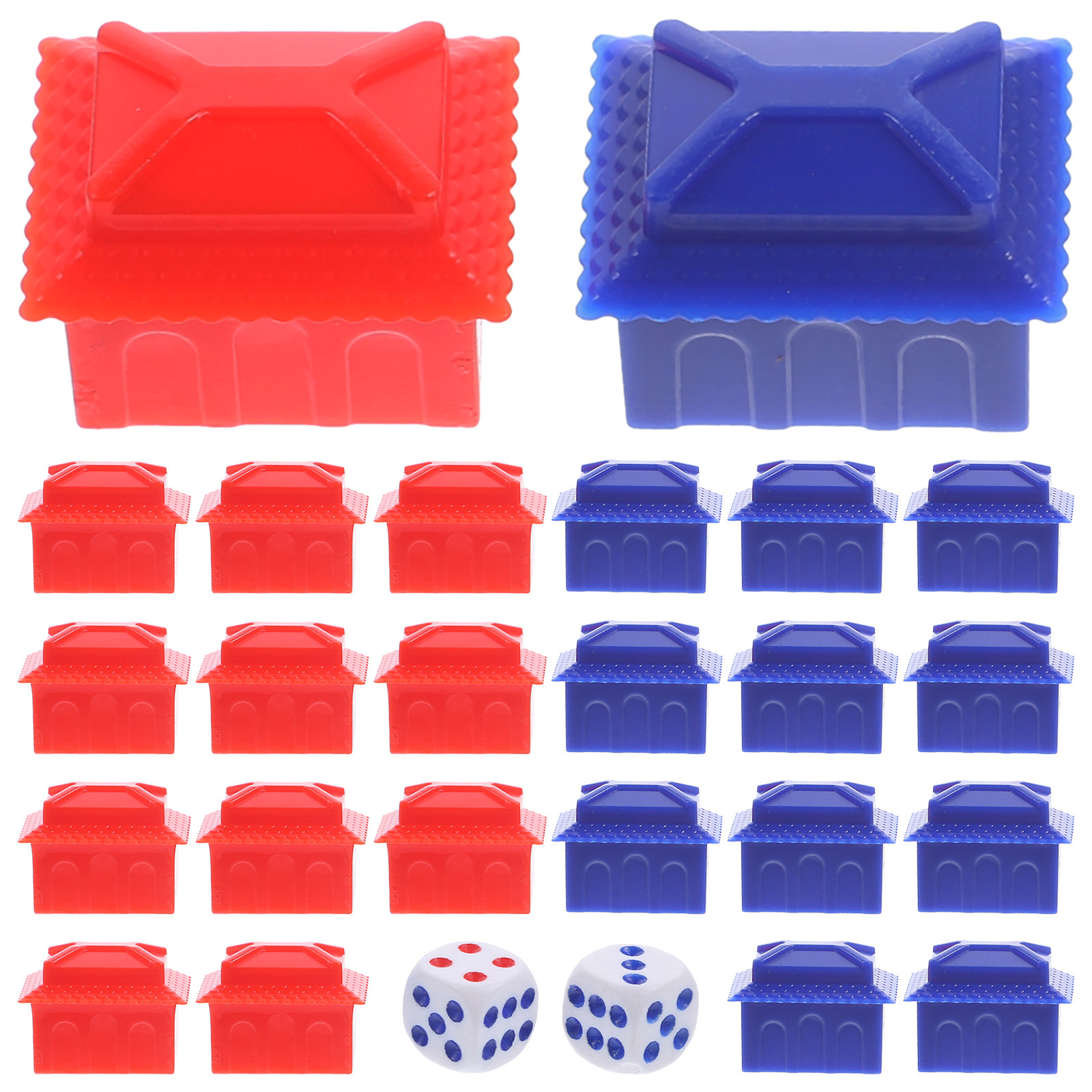 Board Game Hotel - 1Set Token Permainan Bentuk Rumah Hotel