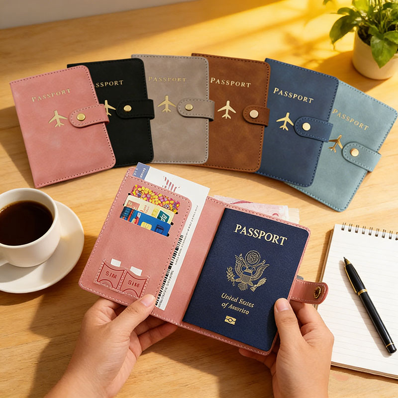 Board Game Book - Dompet Kulit Penutup Paspor untuk Perlengkapan