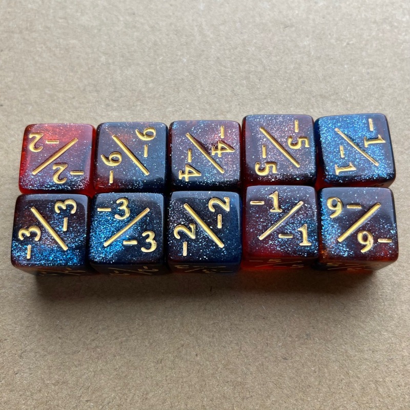 16mm Plus Minus Dice Nomor 16  - Game Token Counter ulasan dan harga