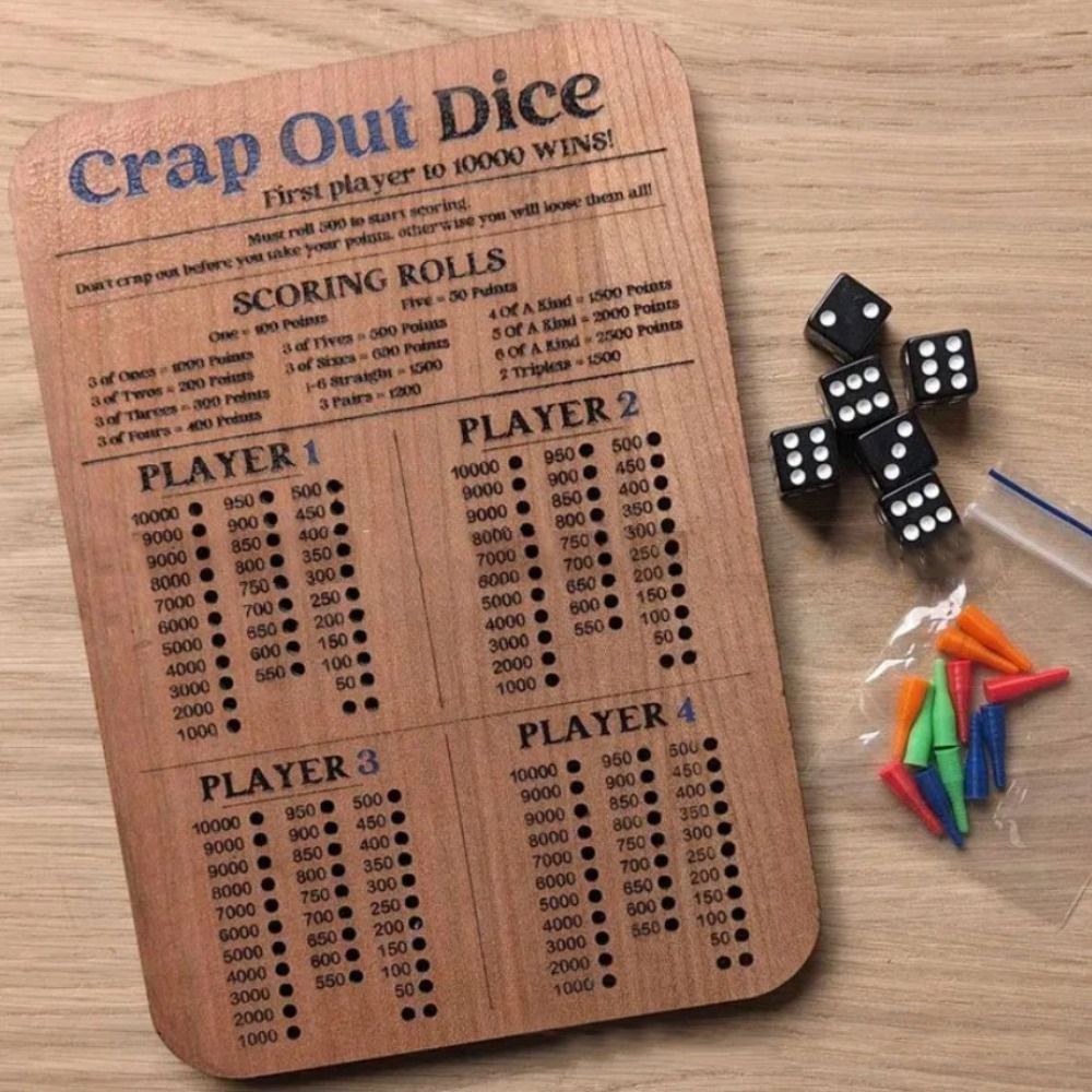 Papan Skor dadu sampah kayu kl - Board Game Ranking ulasan dan harga