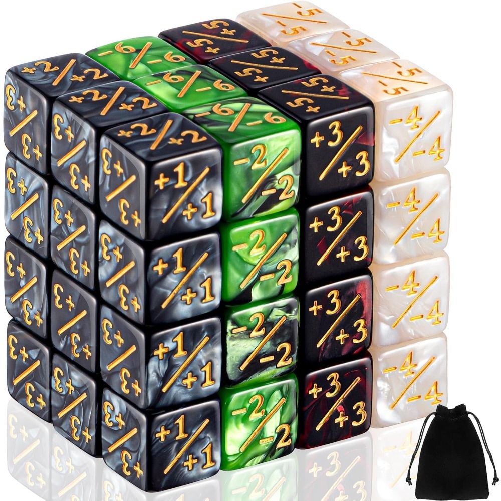48 Buah Dadu Counter -1/+1 Cou - Game Token Counter ulasan dan harga