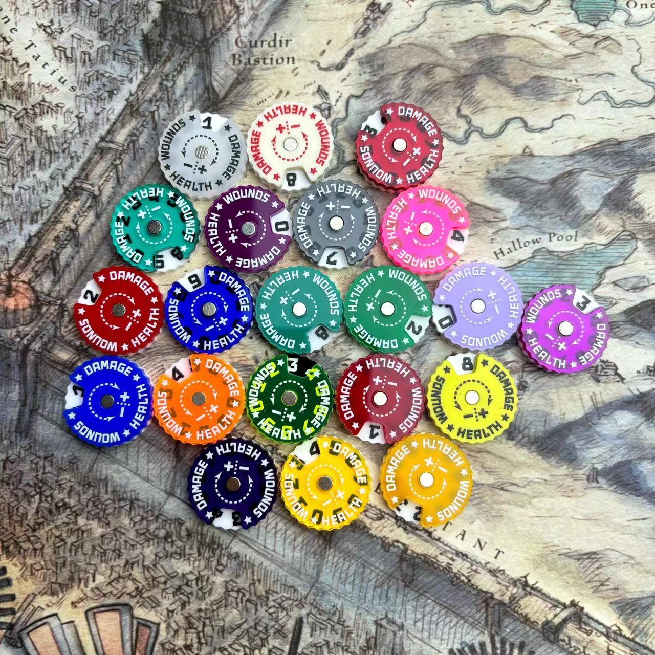 25x25x6mm pelacak luka pelacak - Game Token Counter ulasan dan harga